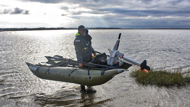 pontoon dobbeltboat motor 