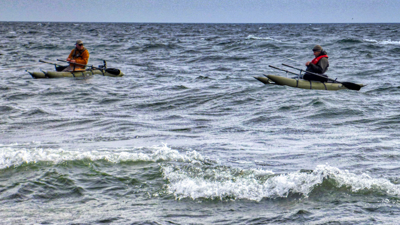 pontoon waves fishing